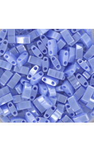 Miyuki half tila 5x2.4mm beads - Opaque light periwinkle luster HTL-446